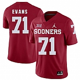 Oklahoma Sooners 71 Bobby Evans Red College Football Jersey Dzhi,baseball caps,new era cap wholesale,wholesale hats